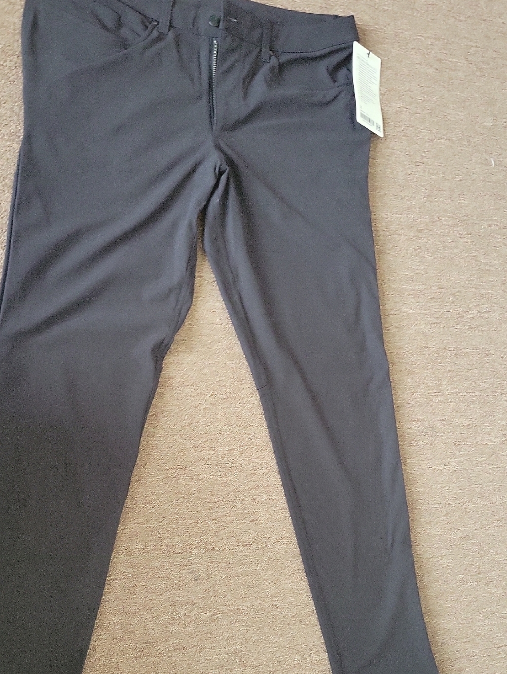 Men's  Lululemon Black Stretch Slim  Skinny Fit Pants